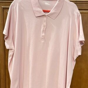 Lands' End Pink Polo Shirt